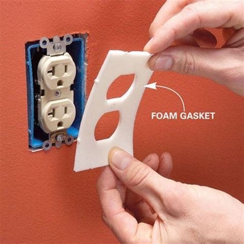 great stuff to seal in a electrical box|electrical outlet sealing gasket.